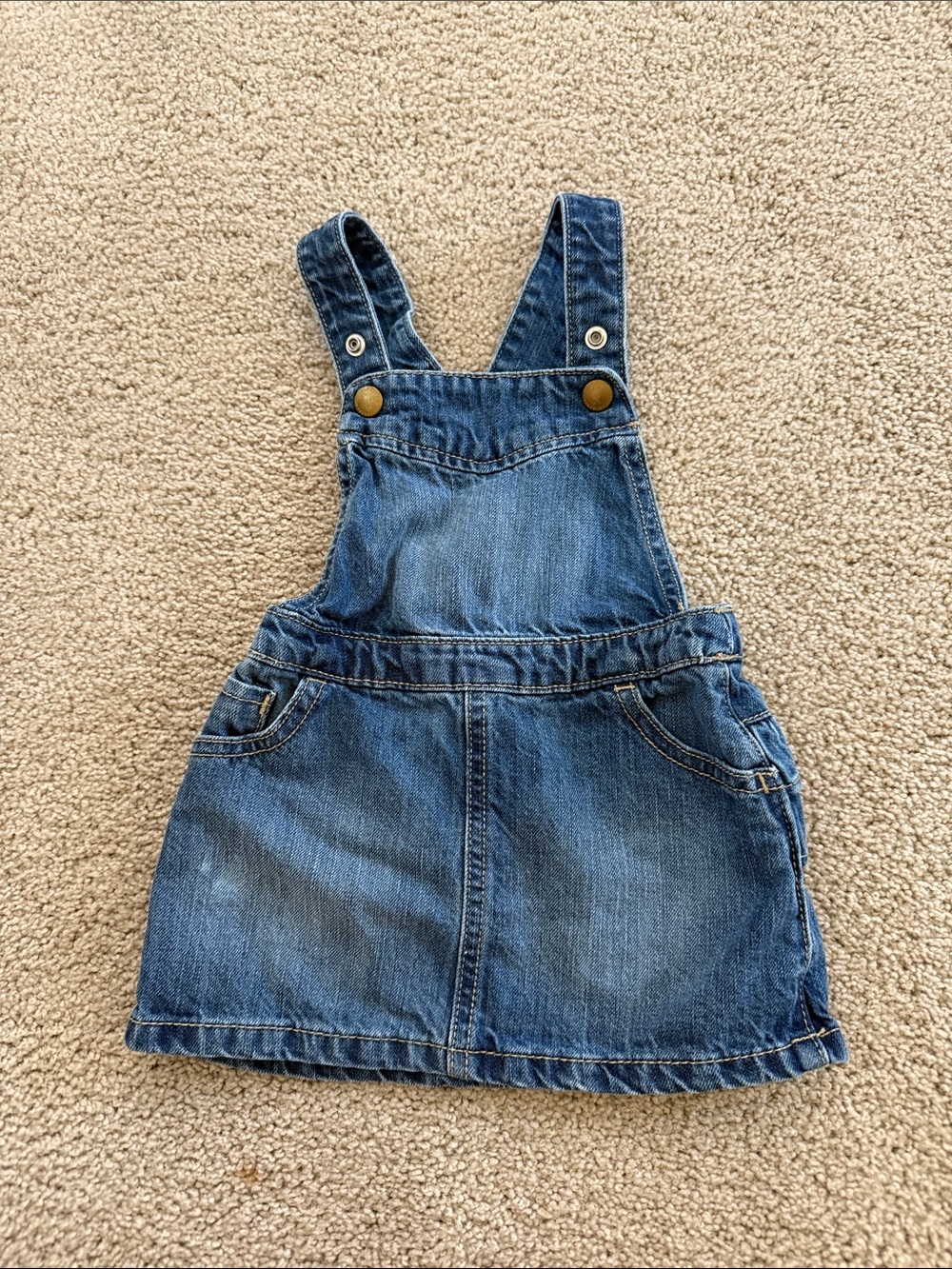 Kids Denim Overall Skirt